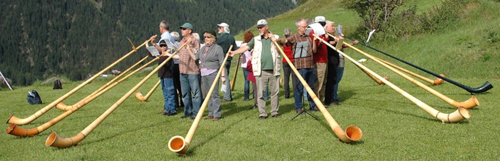 Alphornensemble Unterricht in Bergün