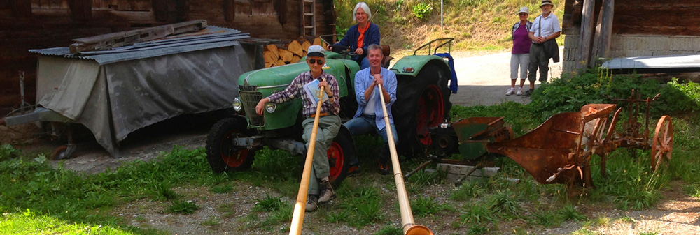 Traktor und Alphorn